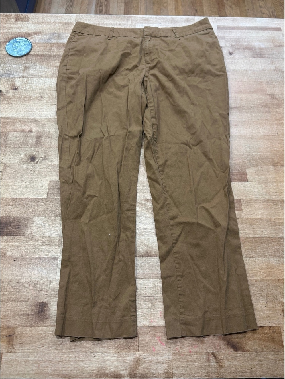 Old Navy Women's Khaki Dress Pants Size 10 Brown Cotton Blend